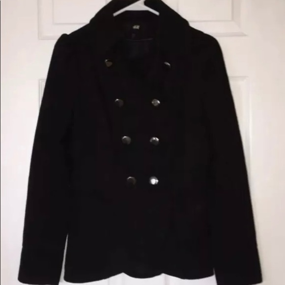 H&M recycled wool black coat/jacket/blazer. Size 4. In great condition. - Picture 1 of 3